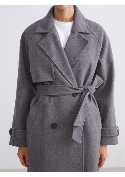 Yeni Sezon Ceket Yaka Oversize Kadın Kaşe Kaban modelleri