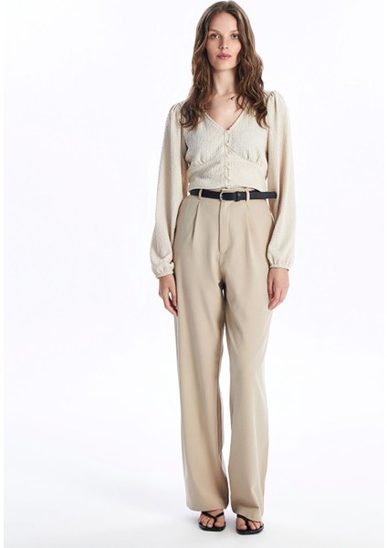 Yeni Sezon V Yaka Dokulu Kadın Bluz modelleri