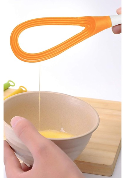 2in1 Karıştırıcı ve Çırpıcı Silikon Saplı 2 Işlevli Yeni Nesil Kompakt Çırpıcı Karıştırıcı