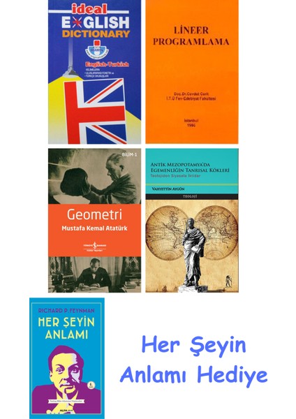 Ideal English Dictionary + Lineer Programlama + Geometri + Antik Mezopotamya'da Egemenliğin Tanrısal Kökleri + Her Şeyin Anlamı