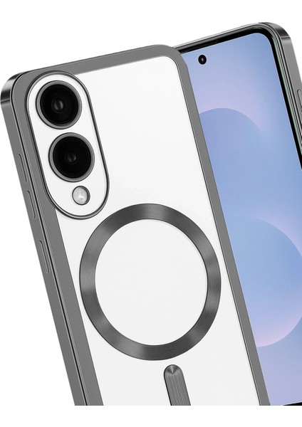 Drnds Newface Samsung Galaxy S25 Edge Kross Magneticsafe Kapak - Titan Gri modelleri