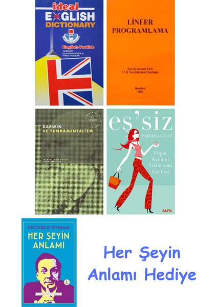 Ideal English Dictionary + Lineer Programlama + Darwin ve Fundamentalizm + Eş'siz + Her Şeyin Anlamı