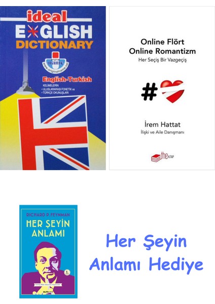 Ideal English Dictionary + Online Flört Online Romantizm + Her Şeyin Anlamı
