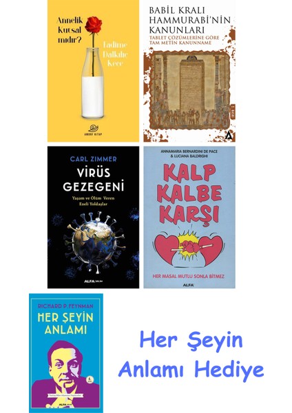 Annelik Kutsal Mıdır? + Babil Kralı Hammurrabi'nin Kanunları + Virüs Gezegeni + Kalp Kalbe Karşı + Her Şeyin Anlamı