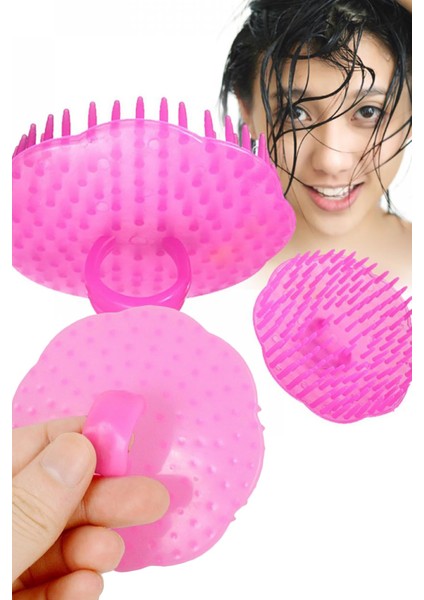 Scalp Massager Kafa Derisi Masaj Fırçası ve Mini Saç Yıkama Aparatı