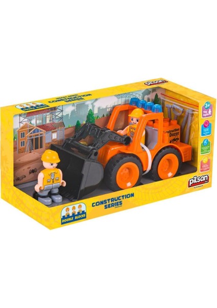06 533 Double Blocks Iş Makineleri Serisi -Pilsan Oyuncak