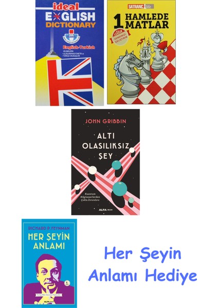 Ideal English Dictionary + 1 Hamlede Matlar + Altı Olasılıksız Şey + Her Şeyin Anlamı