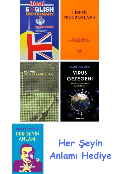 Ideal English Dictionary + Lineer Programlama + Darwin ve Fundamentalizm + Virüs Gezegeni + Her Şeyin Anlamı