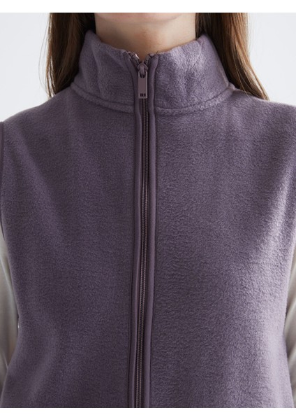 Yeni Sezon Dik Yaka Kadın Polar Yelek modelleri