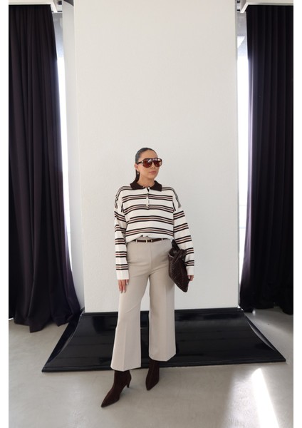 Geniş Kalıp Kemerli Kumaş Pantolon fiyatları