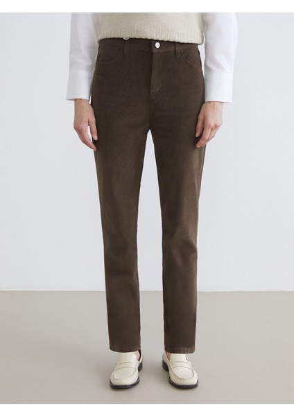 Yeni Sezon Dar Fit Kadife Kadın Pantolon fiyatları