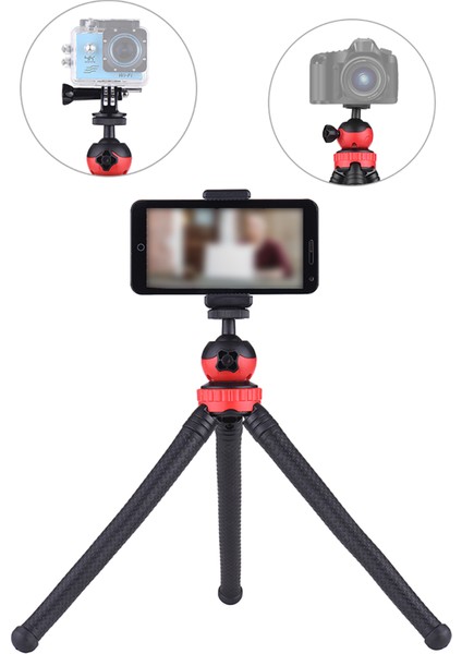 30 cm Esnek Masaüstü Tripodu Ahtapot Fotoğraf Makinesi Tutucu Telefon Tutucu Tripot indirimleri