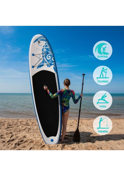 Turtle Şişme Sup Board/stand Up Paddle Board 335X85X15 cm Mavi indirimleri