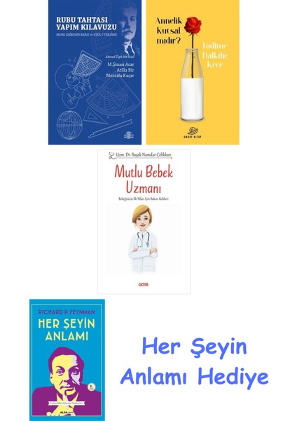Rubu Tahtası Yapım Kılavuzu + Annelik Kutsal Mıdır? + Mutlu Bebek Uzmanı - Bebeğinizin Ilk Yılları Için Bakım Rehberi + Her Şeyin Anlamı