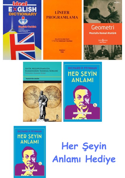 Ideal English Dictionary + Lineer Programlama + Geometri + Antik Mezopotamya'da Egemenliğin Tanrısal Kökleri + Her Şeyin Anlamı + Her Şeyin Anlamı