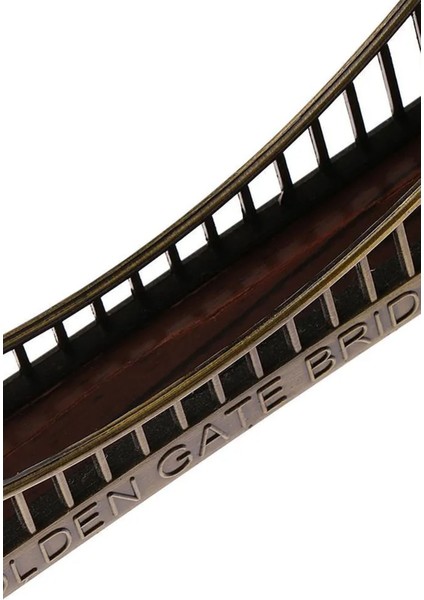 Vintage Metal Golden Gate Köprüsü 18 cm Biblo Metal Köprü Dekor Obje Konsept Hediyelik indirimleri