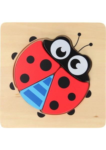 Uğur Böceği Şeklinde Ahşap Bultak Oyun Seti Eğitici Öğretici Oyun Set Bultak Puzzle Oyuncak modelleri