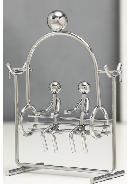 Manyetik Sallanan Çiftler Masa Üstü Salıncak Sürekli Sallanan Manyetik Masa Üstü Dekor Obje