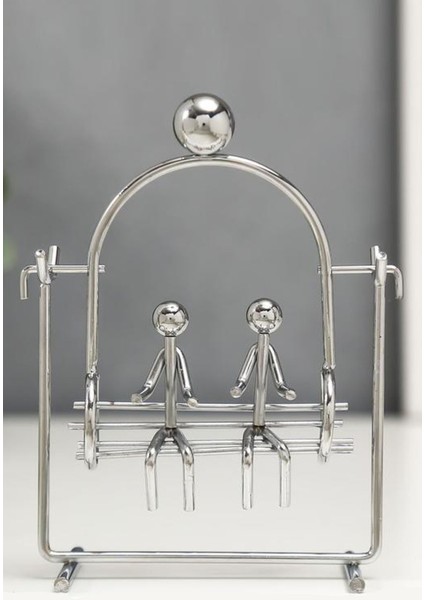 Manyetik Sallanan Çiftler Masa Üstü Salıncak Sürekli Sallanan Manyetik Masa Üstü Dekor Obje