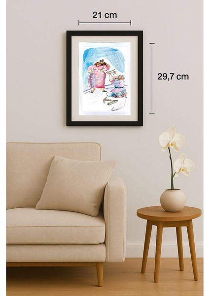 Mohammad Ali Baniasadi 29X21CM Orijinal Karikatür Tablo fiyatları