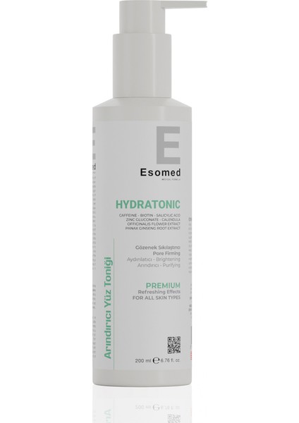 Hydratonic Asit Yüz Toniği Gözenek Sıkılaştırıcı, Yağ Dengeleyici ve Arındırıcı Tonik Hydratonic Acid 200ml