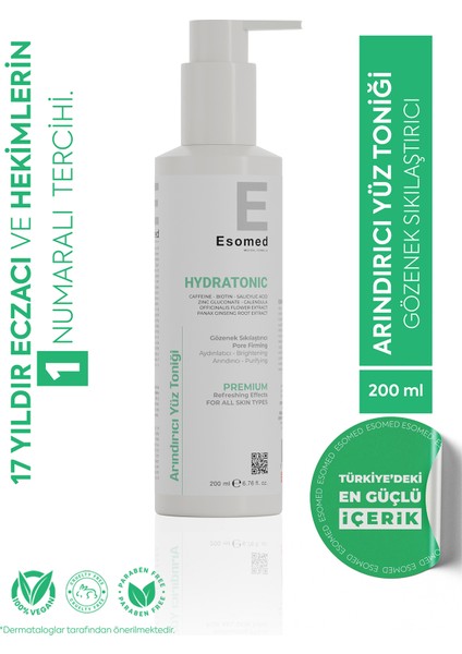 Hydratonic Asit Yüz Toniği Gözenek Sıkılaştırıcı, Yağ Dengeleyici ve Arındırıcı Tonik Hydratonic Acid 200ml fiyatları