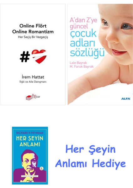 Online Flört Online Romantizm + Çocuk Adları Sözlüğü (Cep Boy) + Her Şeyin Anlamı