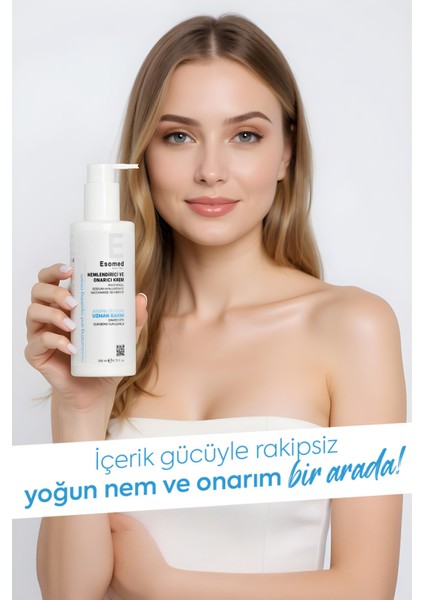 200 ml Nemlendirici ve Onarıcı Bakım Kremi Hyalüronik Asit İçerikli Kuru Ciltler İçin