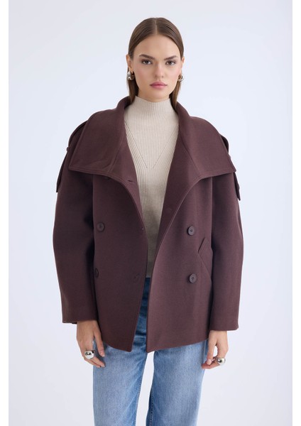 Apolet Detaylı Kısa Kaşe Kaban fiyatları