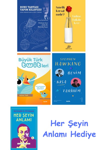 Rubu Tahtası Yapım Kılavuzu + Annelik Kutsal Mıdır? + Büyük Türk Twitleri + Benim Kısa Tarihim + Her Şeyin Anlamı