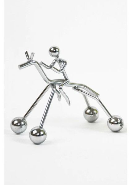 Manyetik Sallanan At ve Jokey Masa Üstü Salıncak Sürekli Sallanan Manyetik Masa Üstü Dekor Obje modelleri