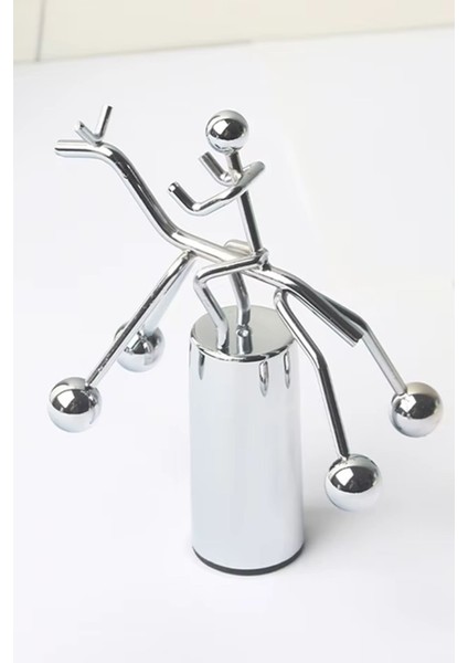 Manyetik Sallanan At ve Jokey Masa Üstü Salıncak Sürekli Sallanan Manyetik Masa Üstü Dekor Obje