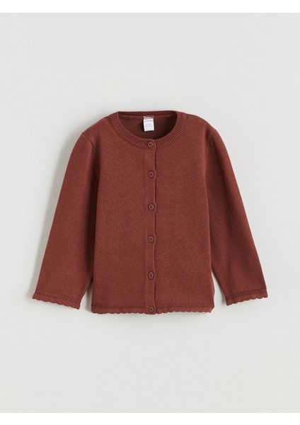 Yeni Sezon Bisiklet Yaka Kız Çocuk Triko Hırka