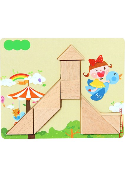 9 Module Tangrem Zeka Geliştirici Eğitici Tangrem Seti 9 Farklı Şekil Puzzle Eğlenceli Tangrem Set indirimleri