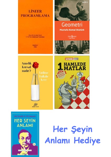 Lineer Programlama + Geometri + Annelik Kutsal Mıdır? + 1 Hamlede Matlar + Her Şeyin Anlamı