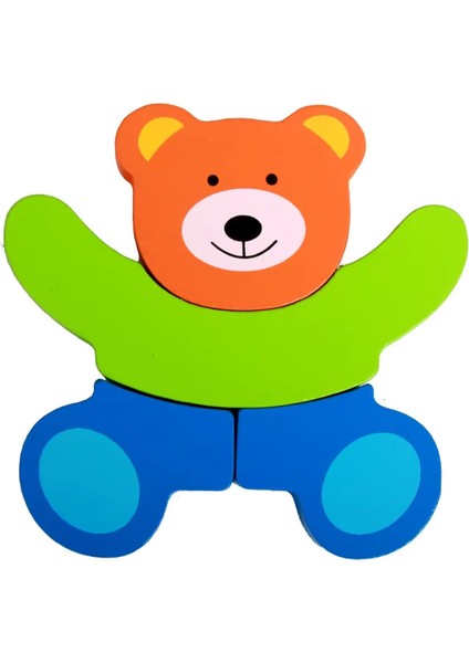 Ayıcık Şeklinde Ahşap Bultak Oyun Seti Eğitici Öğretici Oyun Set Bultak Puzzle Oyuncak modelleri