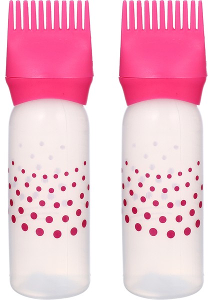 Taraklı Saç Boyama Şişesi Silikon Saç Boyama Yıkama Bakım Yapma Tüpü Pratik 2 Adet modelleri