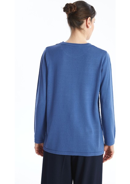 Yeni Sezon Bisiklet Yaka Çizgili Uzun Kollu Kadın Triko Kazak fırsatları