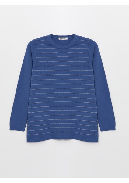 Yeni Sezon Bisiklet Yaka Çizgili Uzun Kollu Kadın Triko Kazak indirimleri