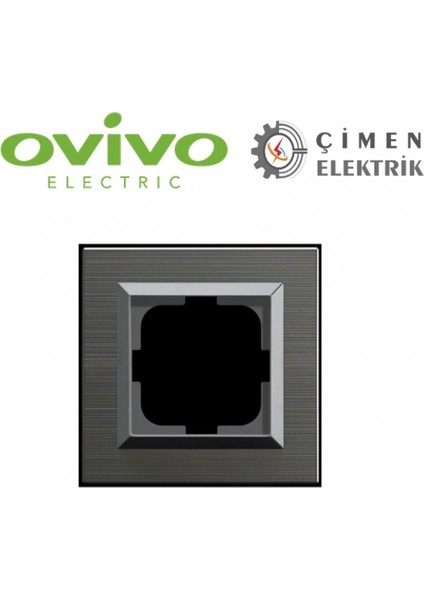 Manyatik Gri Tekli Çerçeve Quantum - Priz ve Anahtar Için Uyumlu Çerçeve fiyatları