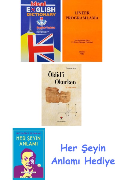 Ideal English Dictionary + Lineer Programlama + Öklid'i Okurken + Her Şeyin Anlamı