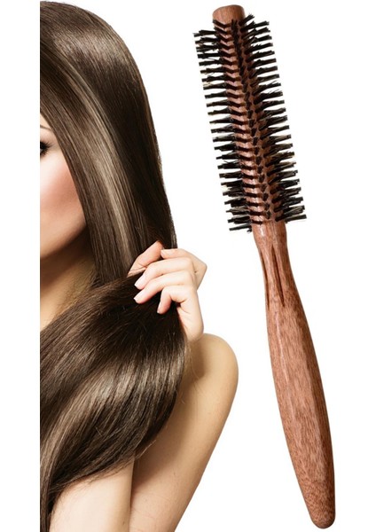 Fön Fırçası Yüksek Isıya Dayanıklı Ahşap Saplı Fön Fırçası Tarağı