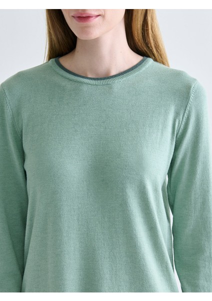 Yeni Sezon Bisiklet Yaka Kadın Triko Kazak modelleri