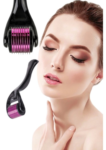 0.5mm Dermaroller Masaj Aleti 540 Titanyum Iğneli Mavi Su Serum Tarağı Saç Yüz Vücut modelleri