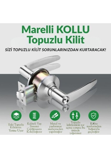 Marelli Kollu Tip Siyah Topuzlu Amerikan Otel Tipi Kilit Anahtarlı fiyatları