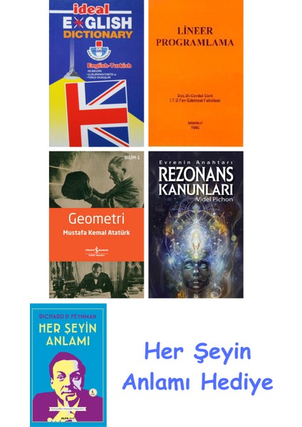 Ideal English Dictionary + Lineer Programlama + Geometri + Rezonans Kanunları + Her Şeyin Anlamı