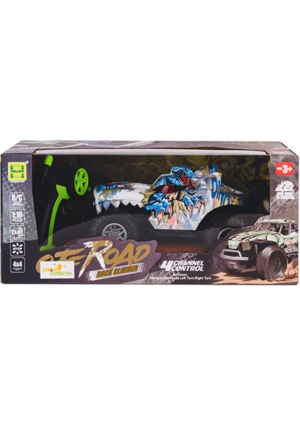 SH091-503B Kumandalı Şarjlı Off Road Canavar Rock Climber 4x4 -Limon Oyuncak