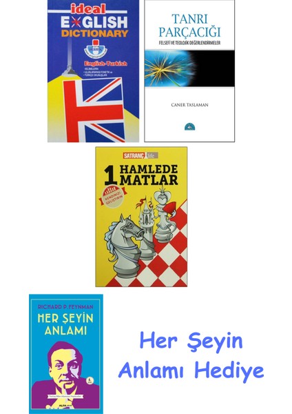 Ideal English Dictionary + Tanrı Parçacığı + 1 Hamlede Matlar + Her Şeyin Anlamı