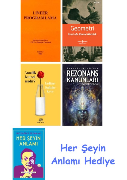 Lineer Programlama + Geometri + Annelik Kutsal Mıdır? + Rezonans Kanunları + Her Şeyin Anlamı