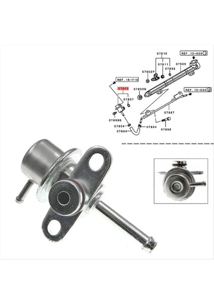 MD173985 Mitsubishi Galant Delica Rvr Expo 1992-97 Için Yeni Yakıt Basıncı Regülatörü (Yurt Dışından) modelleri